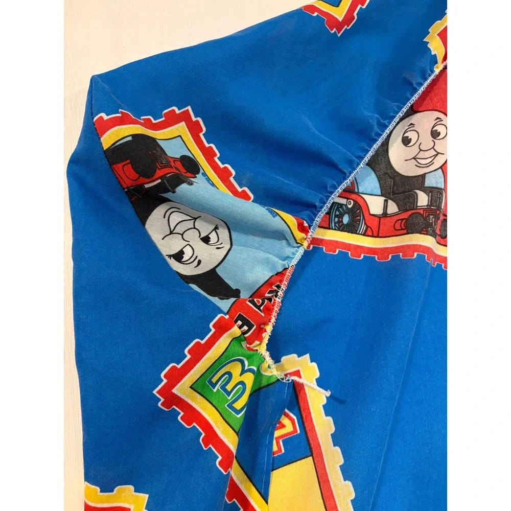 Vintage Thomas & Friends‎ Twin Bedspread and Pillowcase Set Dan River Blue 411